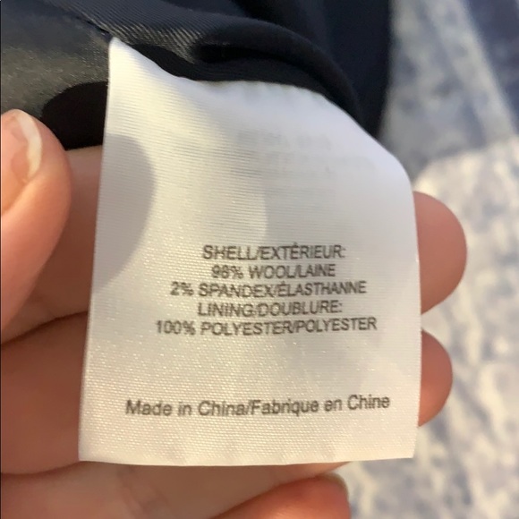 Tory Burch Wool Stretch Navy Suiting Pleat Dress 4 - Picture 9 of 9